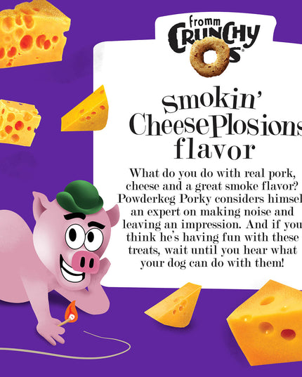 Fromm Crunchy Smokin’ Cheeseplosions Flavour Dog Treats - 170g/6oz