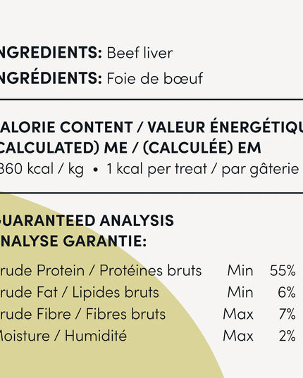 Crumps' Naturals Freeze Dried Cat Treats Beef - 30g/1.05oz