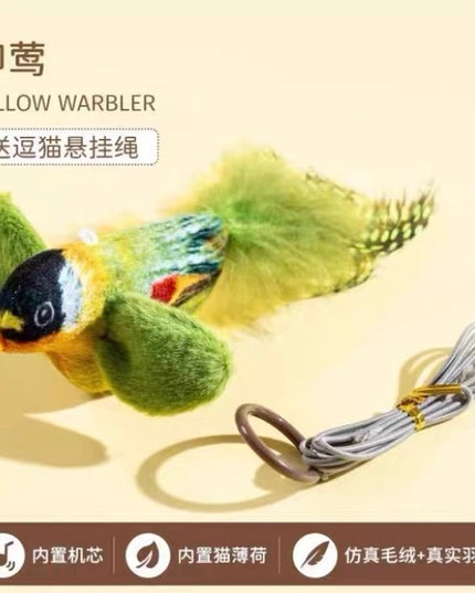 Realistic Sounding Bird Toy for Cat