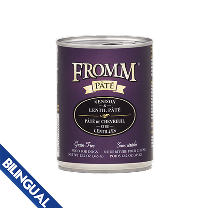 Fromm® Venison & Lentil Pâté Wet Dog Food - 12.2 oz