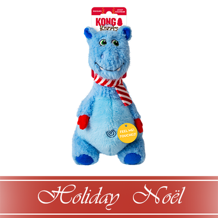 Kong® HOLIDAY Knots Belly Hippo Dog Toy