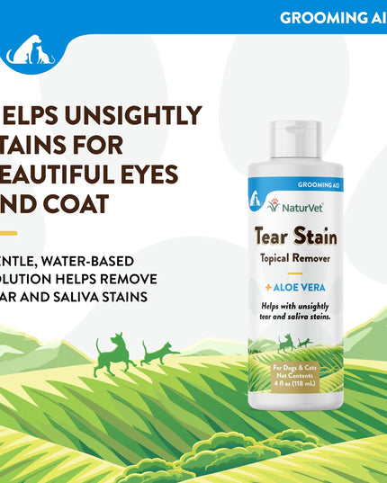 NaturVet 泪痕局部去除剂（4 盎司）