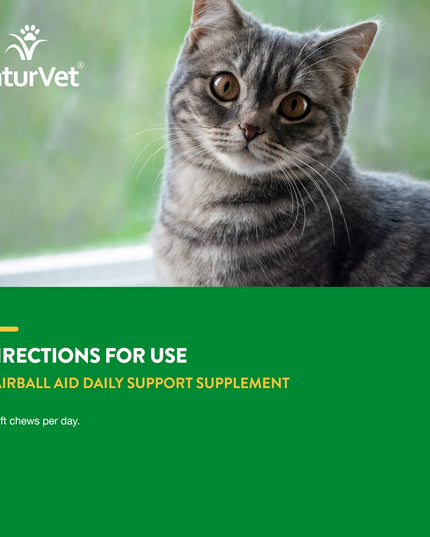 NaturVet Hairball Aid with Pumpkin - 2 Size