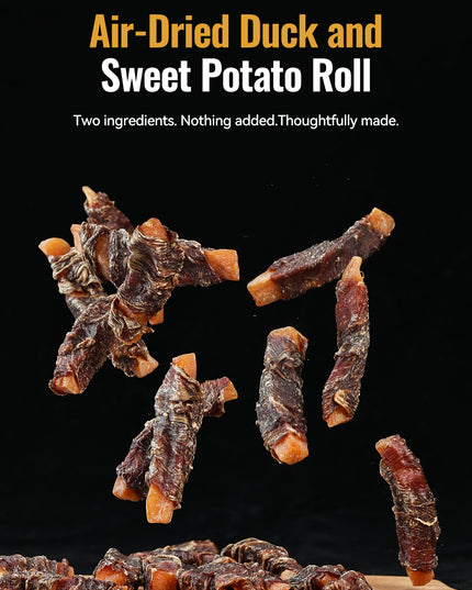 De Trew Air-Dried Duck and Sweet Potato Roll-454g
