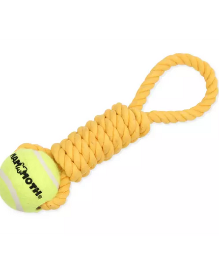 Mammoth Medium 12" Twister Pull Tug with Tennis Ball