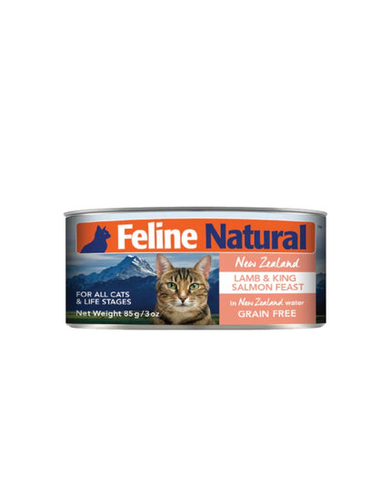 Feline Natural Lamb & King Salmon Feast Canned Cat Food - 2 Sizes