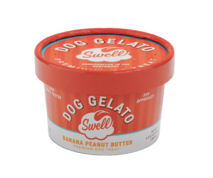 Swell Banana & Peanut Butter Gelato Frozen Dog Treat- 4.5oz/127g
