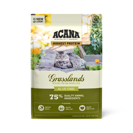 Acana Highest Protein, Grasslands Cat Dry Food - 2 Sizes