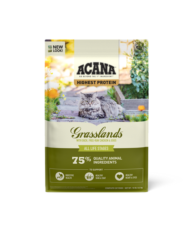 Acana Highest Protein, Grasslands Cat Dry Food - 2 Sizes