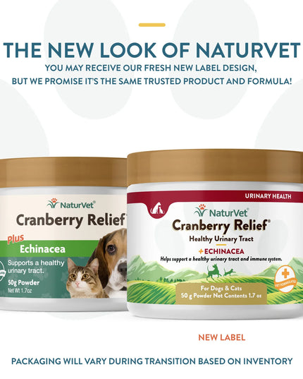 NaturVet Cranberry Relief Plus Echinacea for Pets - 50g/1.7oz