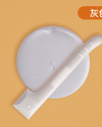 Cat Face Can Lid and Spoon