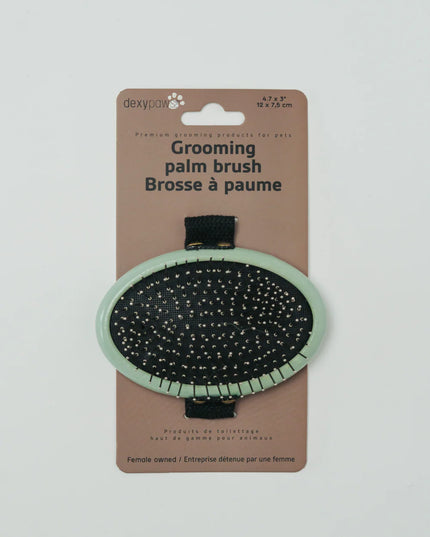 dexypaws® Grooming Palm Brush With Metal Pins For Pets