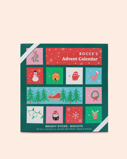 BOCCE'S 12-Day Advent Dog Treats Calendar - 78.2g