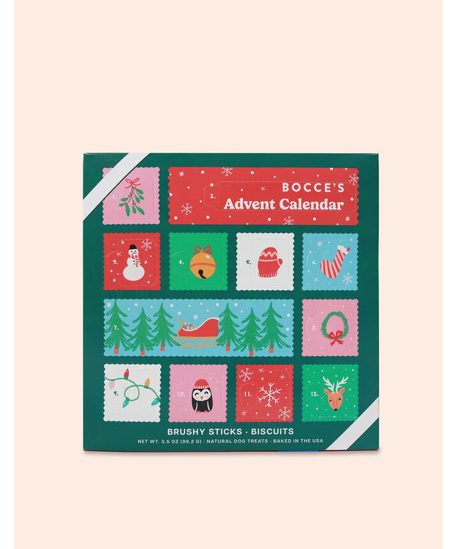 BOCCE'S 12-Day Advent Dog Treats Calendar - 78.2g