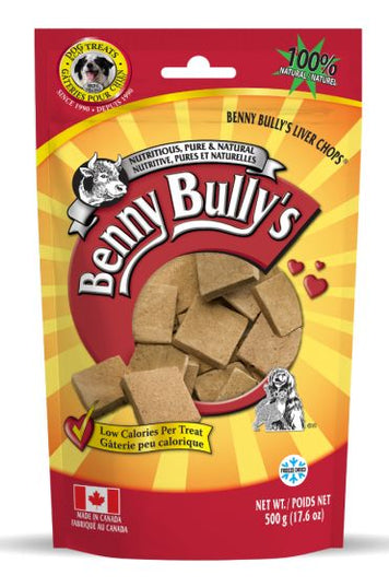 Benny Bullys Liver Chops Original Dog-500g