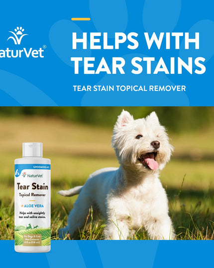 NaturVet 泪痕局部去除剂（4 盎司）