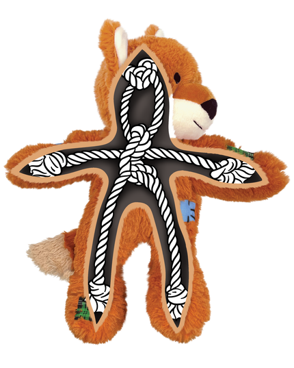 KONG Wild Knots Fox Dog Toy - 2 Sizes