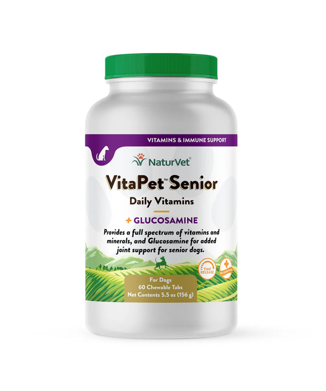 NaturalVet VitaPet™ Senior Daily Vitamins Chewable Tablets - 60ct
