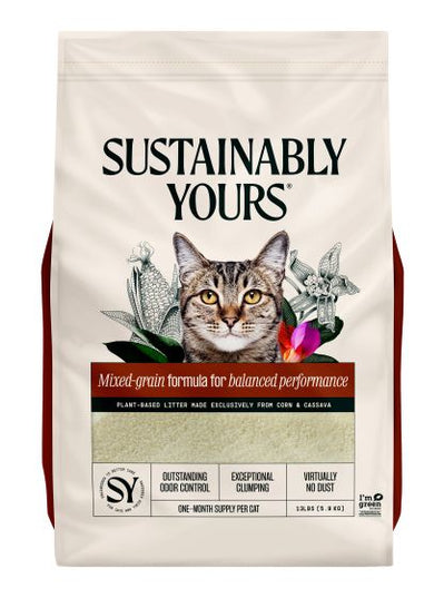 Sustainably Yours Cat Litter Mixed-grain formula - 13lbs