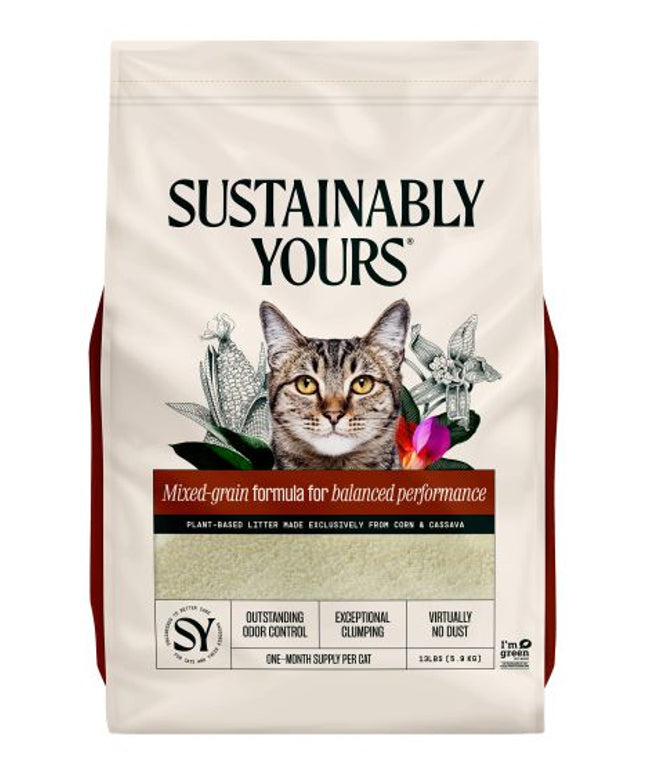 Sustainably Yours Cat Litter Mixed-grain formula - 13lbs