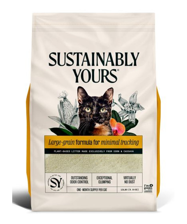 Sustainably Yours Cat Litter Large-grain formula - 13lbs