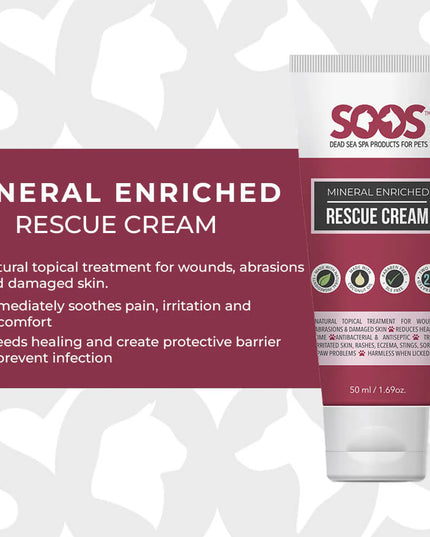 SOOS Natural Rescue Cream for Pet - 50ml/1.69oz