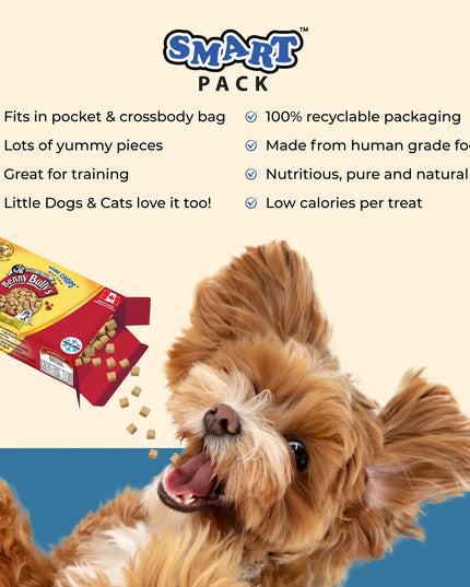Benny Bullys® Mini Chops™ Beef Liver in Smart Pack™ for Dogs - 23g