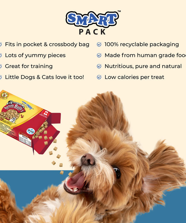 Benny Bullys® Mini Chops™ Beef Liver in Smart Pack™ for Dogs - 23g