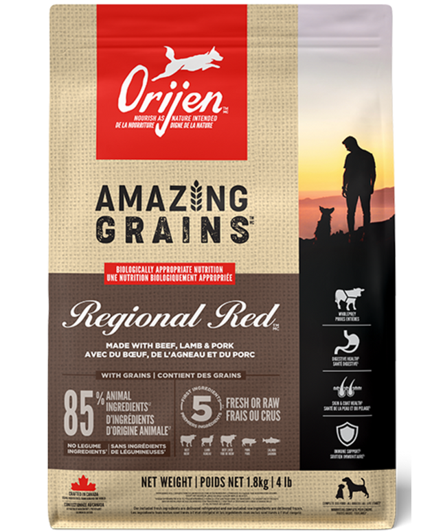 Orijen Amazing Grains Regional Red Dog Dry Food - 2 Sizes
