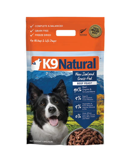 K9 Natural Beef Feast Freeze-Dried Dog Food - 4 Sizes