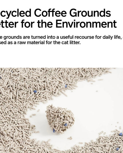 Pidan Tofu Cat Litter with Recycled Coffee Grounds & Bentonite Clay