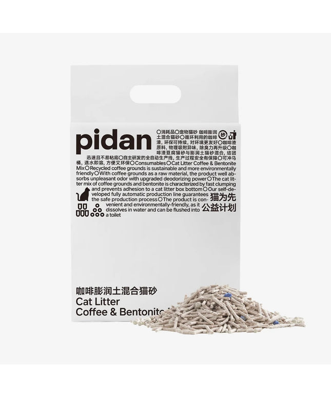 Pidan Tofu Cat Litter with Recycled Coffee Grounds & Bentonite Clay