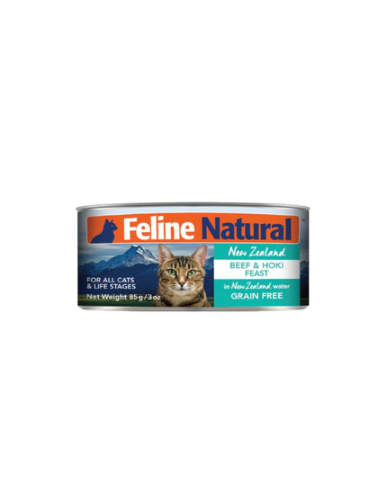 Feline Natural Beef & Hoki Feast Canned Cat Food - 2 Sizes