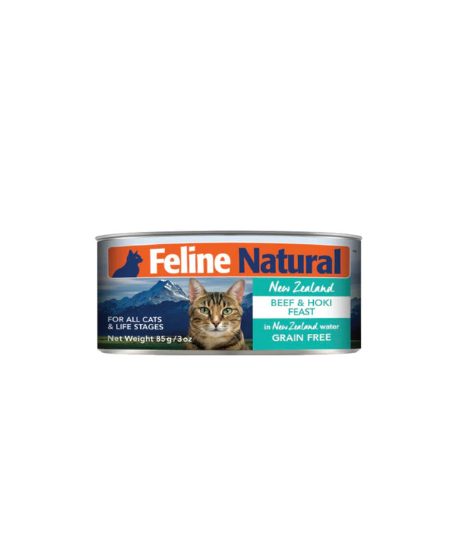 Feline Natural Beef & Hoki Feast Canned Cat Food - 2 Sizes