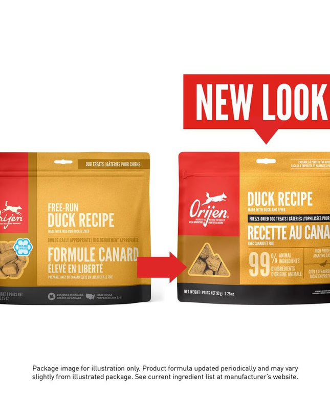 Orijen Freeze-dried Dog Treats Free- Duck Recipe - 92g
