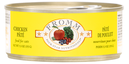 Fromm Four-Star Chicken Pâté Canned Food for Cats - 155g/5.5oz