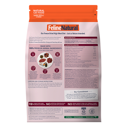 Feline Natural™ New Zealand Lamb & Venison Feast Freeze Dried Cat Food - 320g
