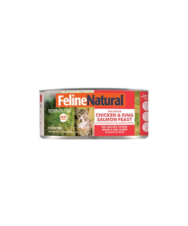 Feline Natural™ New Zealand Chicken & King Salmon Feast Wet Cat Food - 3oz