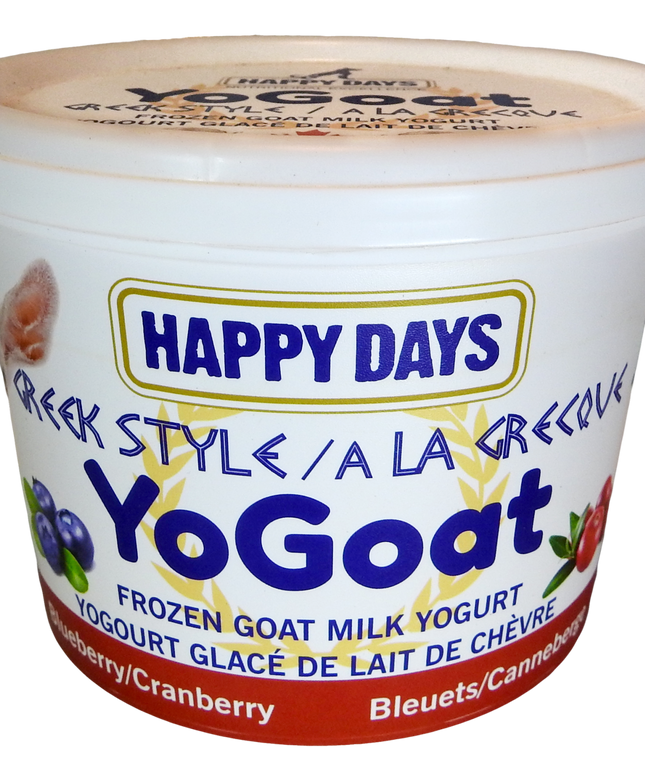Happy Days YoGoat with Blueberry and Cranberry - 2 Sizes