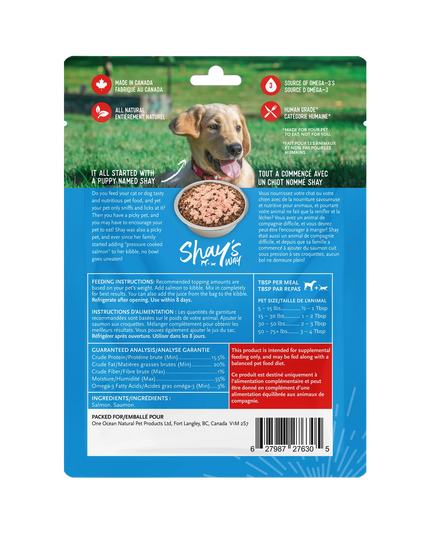 Shay's Way Salmon Meal Topper for Pets - 2 Flavour