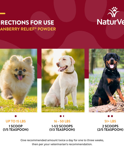 NaturVet Cranberry Relief Plus Echinacea for Pets - 50g/1.7oz