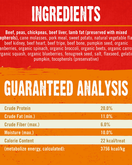 Stella & Chewy's Cage-Free Beef Raw Coated Biscuits 9oz/255g
