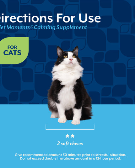 NaturVet Quiet Moments® Calming Soft Chews for Cats - 60 Soft Chews