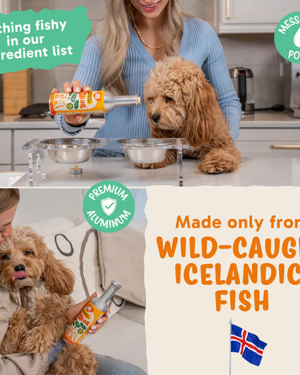 FAM Pets Wild-Caught Icelandic Omega-3 Fish Oil for Pets - 2 Sizes