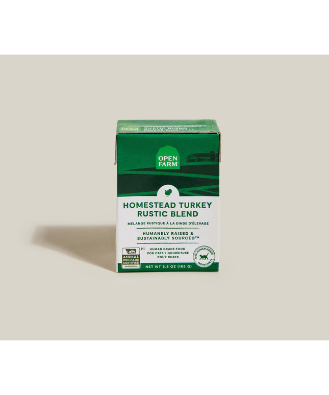 Open Farm Homestead Turkey Rustic Blend Wet Cat Food - 155g/5.5oz