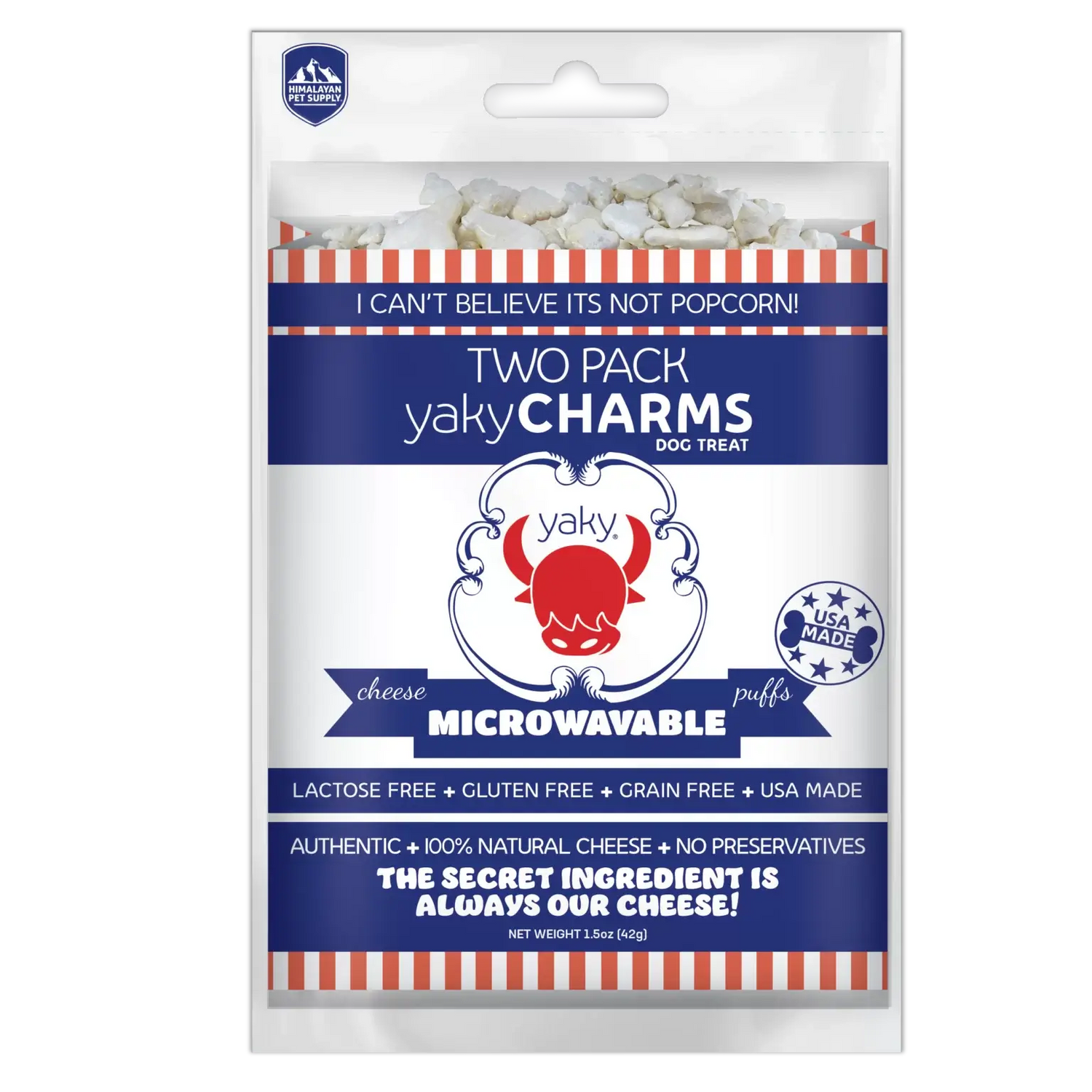 Yaky Charms Cheese Popcorn Treat for Dog