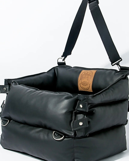 Kashima Ono PU Leather Pet Car Seat/Carrier