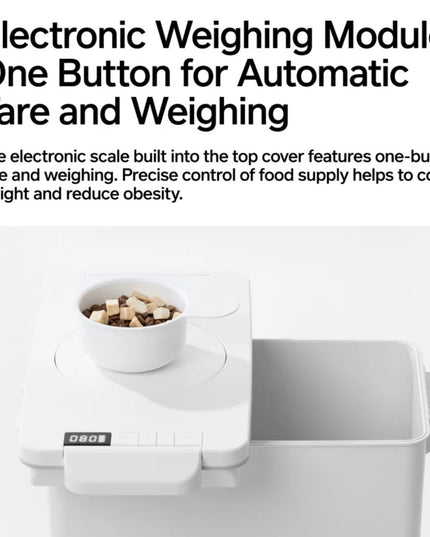Pidan Vacuum Pet Food Container with Weight Scale