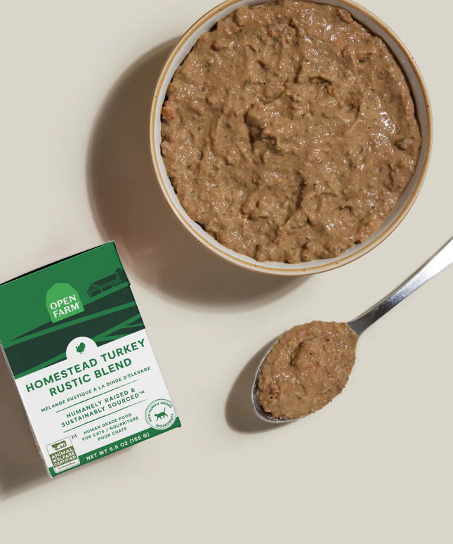 Open Farm Homestead Turkey Rustic Blend Wet Cat Food - 155g/5.5oz