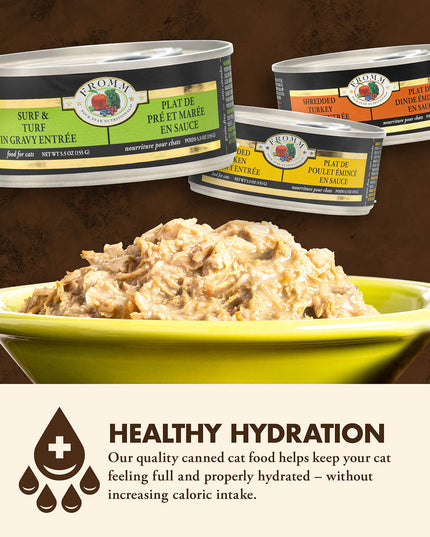 Fromm Four-Star Surf & Turf in Gravy Entrée Canned Food for Cats - 155g/5.5oz